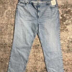 Abercrombie & Fitch Women's Ultra High Rise 90’s Straight Jeans Sz 37 Blue